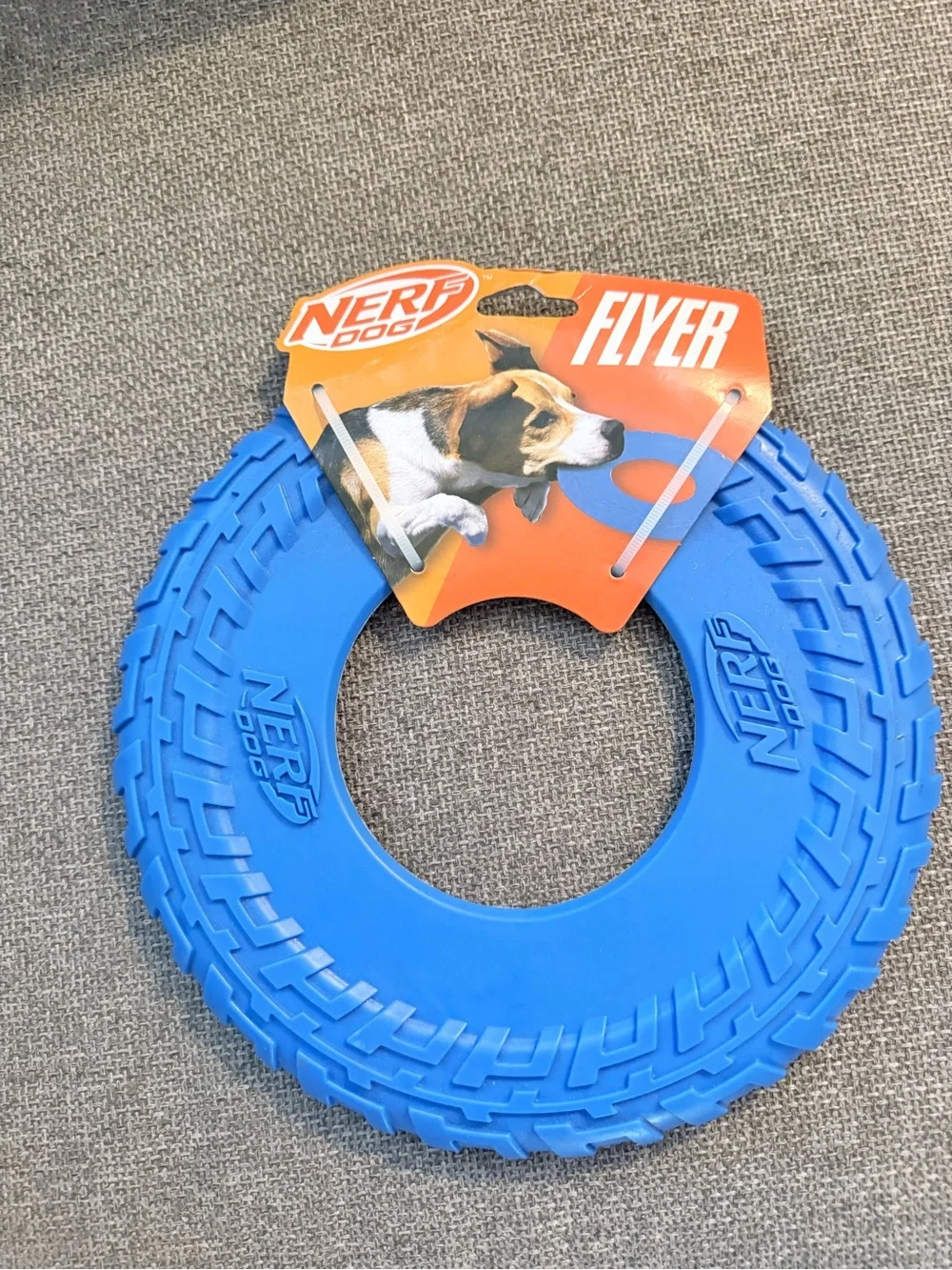 Blue Rugged Flyer Ring Chuckit! - Durable Fetch Toy & Nerf Flyer Set of 2 frisbe